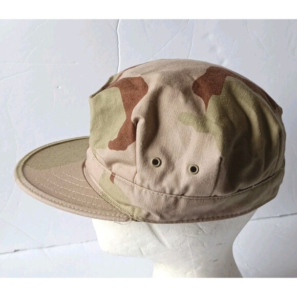 Military Army Flat Cap Men's Medium Camouflage - Picture 3 of 7